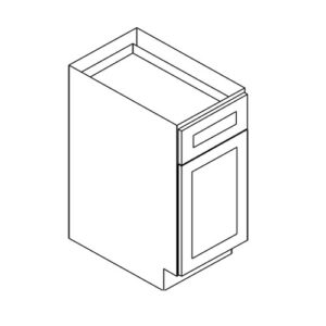 Base - 09"Wx24"Dx34.5"H 1 Door, 1 Drawer