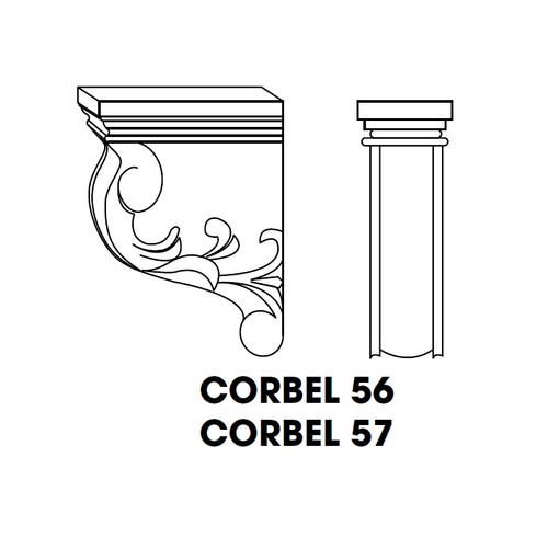5b54eaea-fe10-4cd8-9572-a657481092a0_SL-CORBEL56__22466.1704558843 Small Corbel 3"Wx4"Dx6"H - Image 1