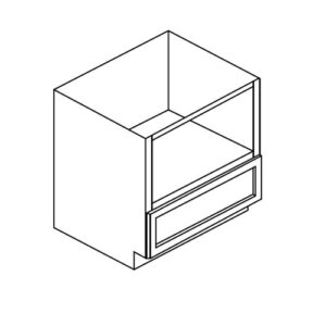 Microwave Base - 30"x24"x34.5" * 26 7/8"x18"H opening with 1 Drawer