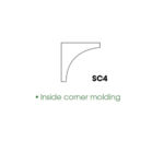 Inside corner Molding 3/4"x3/4"x96"