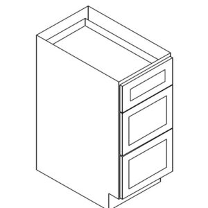 Drawer Base 12"Wx24"Dx34.5"H 3 Drawers