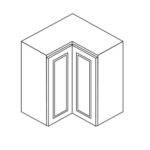 Wall Square Corner Cabinet - 24"Wx12"Dx36"H